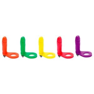 Anel Companheiro Colors 10 Vibrações 13,3 X 3cm Kgel