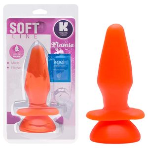 Plug Anal Colors Maciço Com Ventosa 13,5cm Kgel