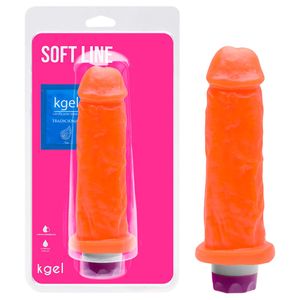 Pênis Vibrador Interno Colors 18 X 4,7cm Kgel