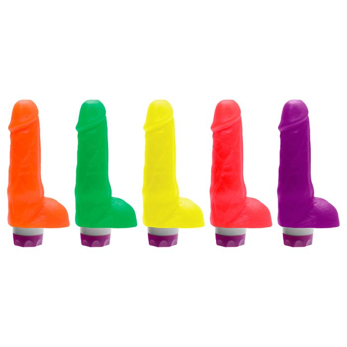 Pênis Vibrador Multivelocidade Colors 16,5 X 3,5cm Kgel