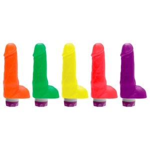 Pênis Vibrador Multivelocidade Colors 16,5 X 3,5cm Kgel