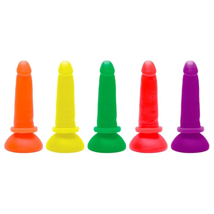 Pênis Borracha Colors Com Ventosa 15 X 3,3cm Kgel