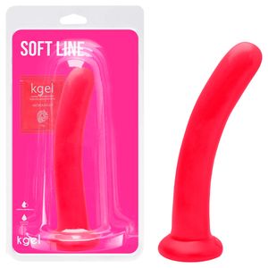 Dildo Ponto G Borracha Colors 19 X 4cm Kgel