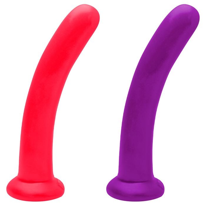 Dildo Ponto G Borracha Colors 19 X 4cm Kgel