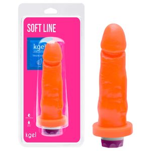 Pênis Vibrador Multivelocidade Colors 15,5 X 3,7cm Kgel