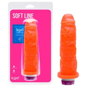 Pênis Vibrador Interno Colors 20,5 X 4,5cm Kgel