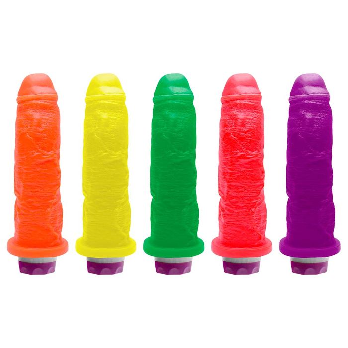 Pênis Vibrador Interno Colors 20,5 X 4,5cm Kgel
