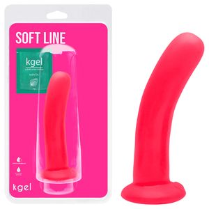Dildo Ponto G Borracha Colors 17 X 4cm Kgel