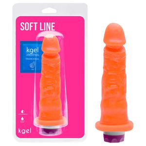 Pênis Vibrador Interno Colors 17,5 X 3,8cm Kgel