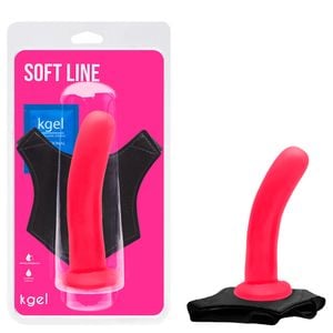 Dildo Ponto G Colors 16 X 4cm Com Cinta Kgel