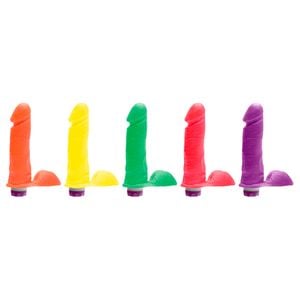 Pênis Vibrador Interno Colors 18,5 X 4,5cm Kgel