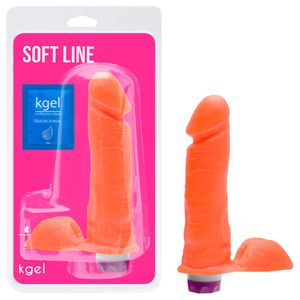 Pênis Vibrador Interno Colors 18,5 X 4,5cm Kgel