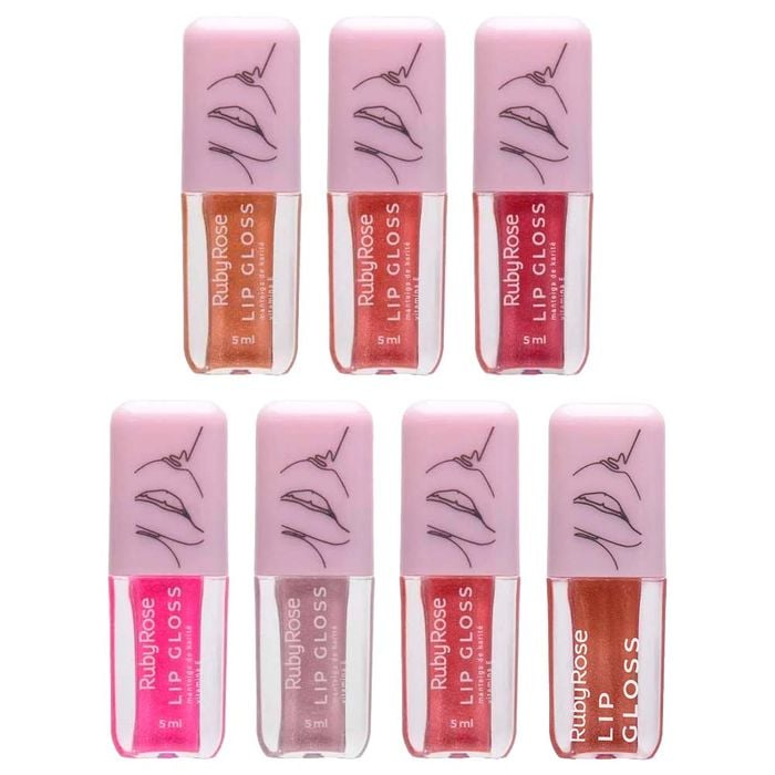 Lip Gloss Brilho Vitamina E 5ml Ruby Rose
