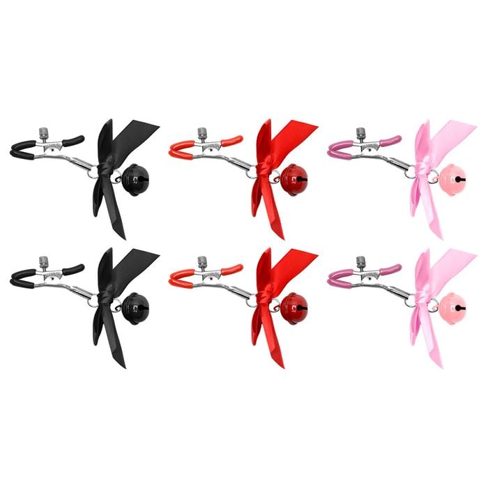 Grampos De Mamilo Com Sino E Laço Sexy Import