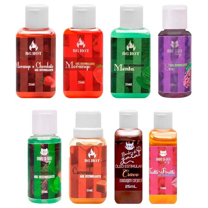 Gel óleo Beijável Estimulante 25ml Banho De Gata