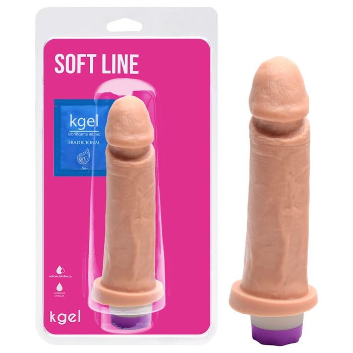 Pênis Vibrador Multivelocidade 17 X 4cm Kgel