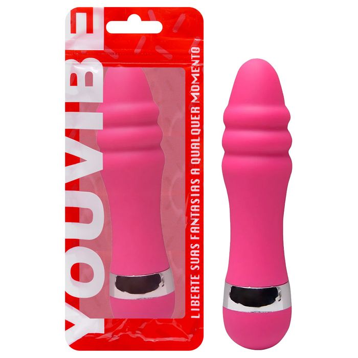 Vibrador Ponto G Aveludado 10,5 X 2,5cm Vipmix