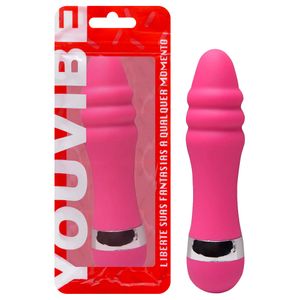 Vibrador Ponto G Aveludado 10,5 X 2,5cm Vipmix