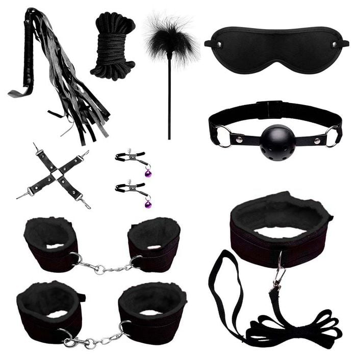 Kit Sado Bondage Peluciado 10 Itens Youvibe Vipmix