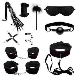Kit Sado Bondage Peluciado 10 Itens Youvibe Vipmix
