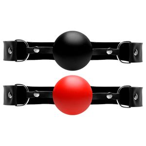 Mordaça Bola Com Regulagem Couro êxtase