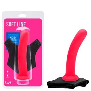 Dildo Ponto G Colors 17 X 4cm Com Cinta Kgel