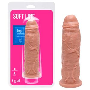 Pênis De Borracha Maciço 20,5 X 4,5cm Kgel