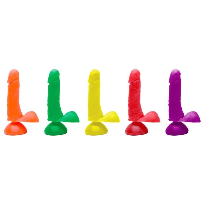 Pênis Borracha Ventosa Colors 17,5 X 3,8cm Kgel