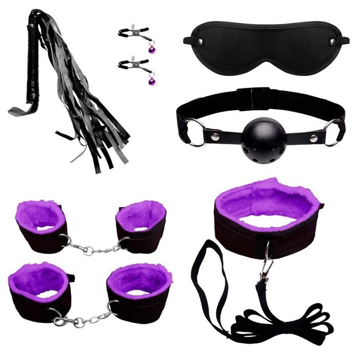 Kit Sado Bondage 7 Itens Pelúcia Youvibe Vipmix