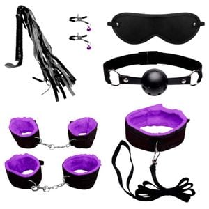 Kit Sado Bondage 7 Itens Pelúcia Youvibe Vipmix
