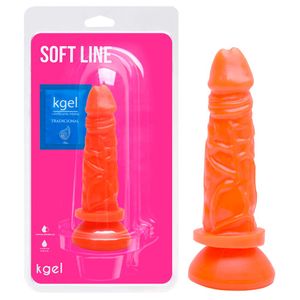 Pênis De Borracha Colors Ventosa 18 X 4cm Kgel