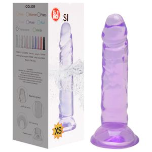 Pênis Realístico Jelly Ventosa 13 X 2,5cm Sexy Import