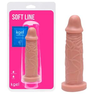 Pênis De Borracha Maciço Veias 17 X 4cm Kgel