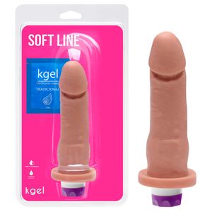 Pênis Vibrador Multivelocidade 15,5 X 3,7cm Kgel