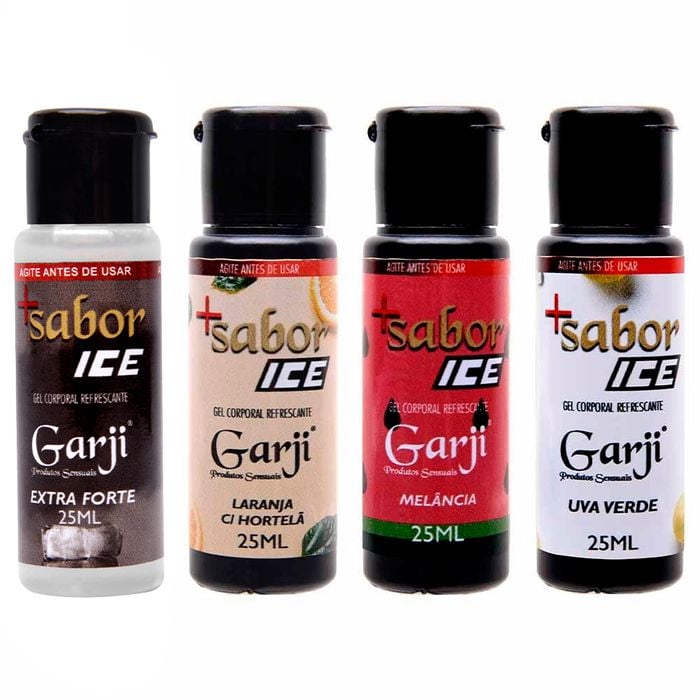 + Sabor Ice Gel Comestível 25ml Garji