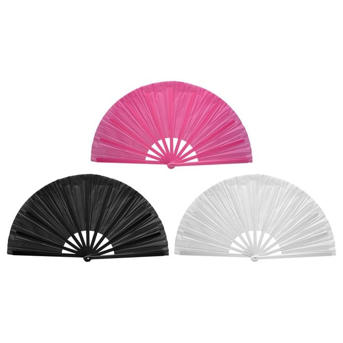 Leque Oxford Grande Com Cabo Plástico Yaffa