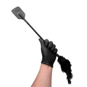Chibata Retangular Com Plumas 41,5cm Dominatrixxx