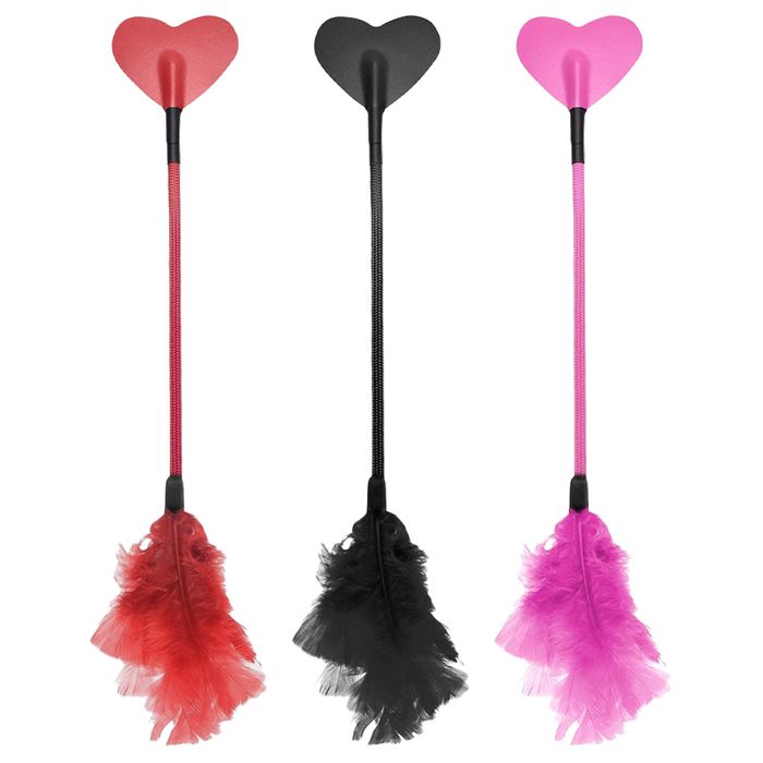 Chibata Coração Com Plumas 34cm Dominatrixxx