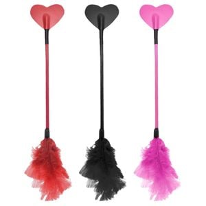 Chibata Coração Com Plumas 34cm Dominatrixxx