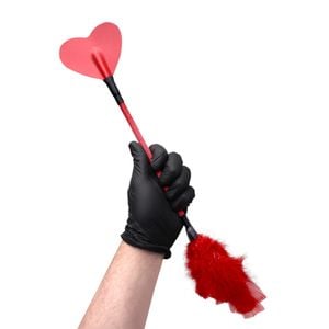 Chibata Coração Com Plumas 34cm Dominatrixxx