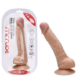 Pênis Realístico Mr Rude 19 X 3,5cm Sexy Import