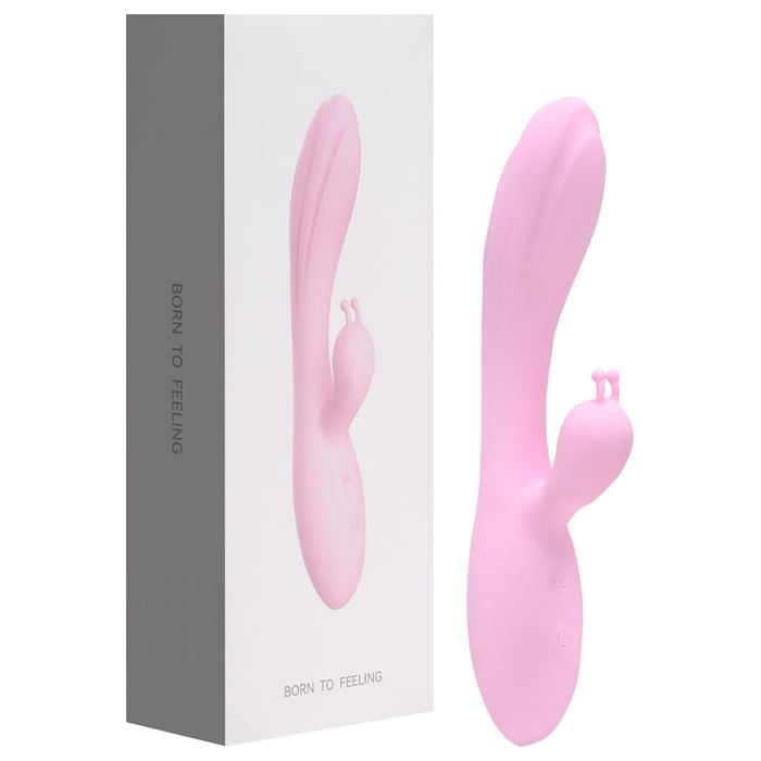 Vibrador Com Estimulador Recarga Usb 12 Modos Yaffa