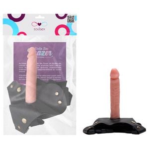 Cinta Peniana Pênis Realístico 13 X 2,3cm Soulsex