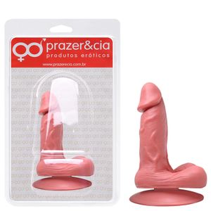 Pênis De Borracha Maciça 16,3 X 4,2cm Prazer E Cia