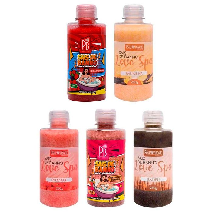 Sais De Banho Aromático 250g Pau Brasil