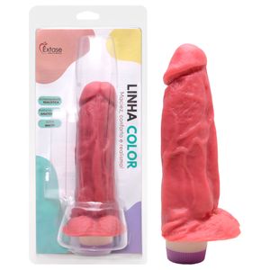 Pênis Borracha Vibro Interno 17 X 5cm êxtase