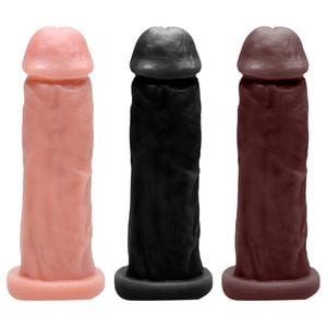 Pênis De Borracha Maciço Realístico 17 X 4,5cm Soulsex