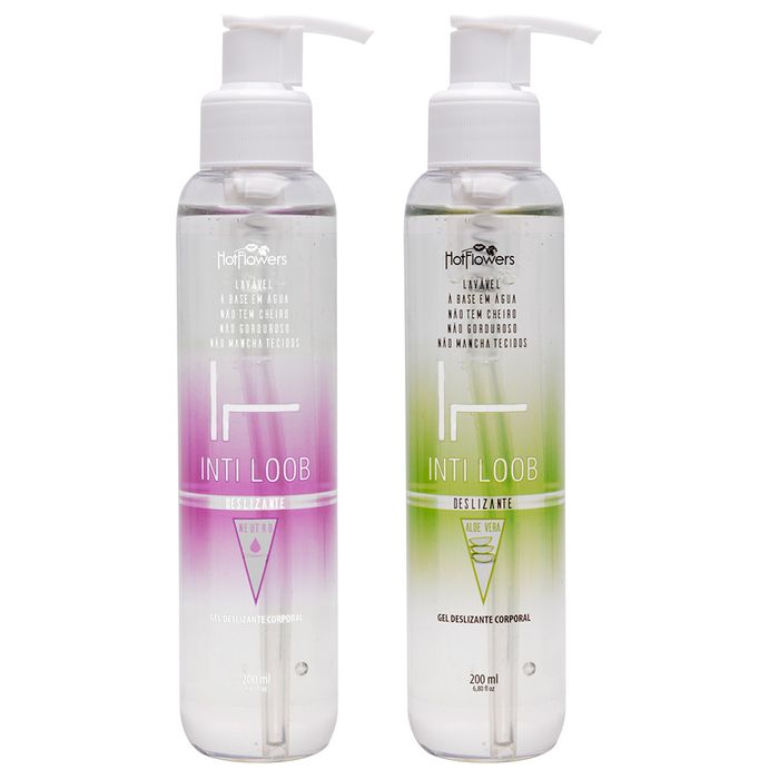 Gel Deslizante Corporal Inti Loob 200ml Hot Flowers