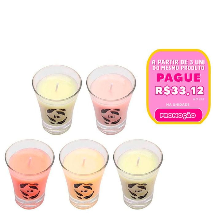 Vela De Massagem Beijável Saborizada 40g Intt