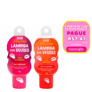 Poção Lambida Dos Deuses Gel Beijável Hot 15g Intt